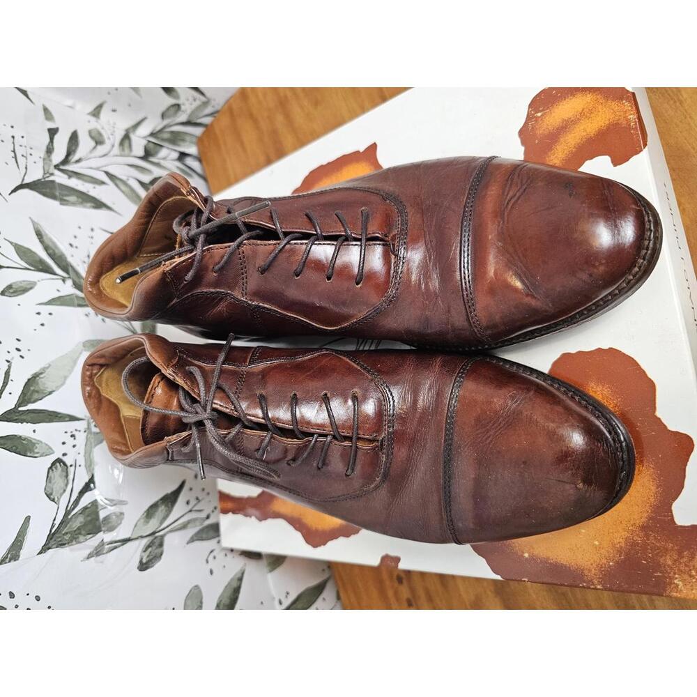 Johnston & Murphy Shoes Brown Mens Size 9.5 Leather Hightops